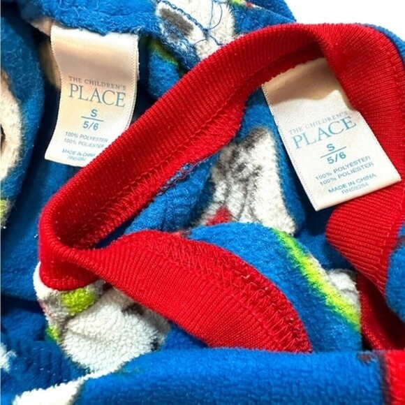 Christmas Fleece Snowman Pajama Set Children's Place size‎ 5/6 - Picture 5 of 5